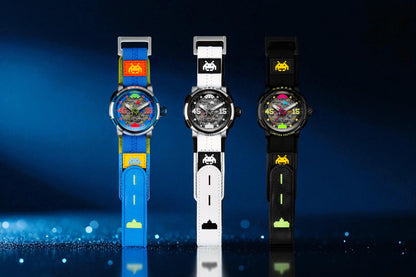 Nubeo Men's 50mm Orion Automatic Space Invaders Lmt Ed Interchangeable Bracelet Watch