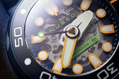 Nubeo Men's 50mm Ventana Automatic Limited Edition Skeletonized Strap Watch