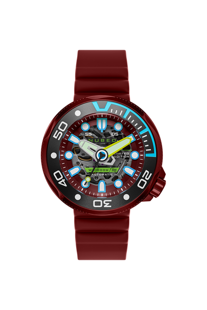 Nubeo Men's 50mm Ventana Automatic Limited Edition Skeletonized Strap Watch