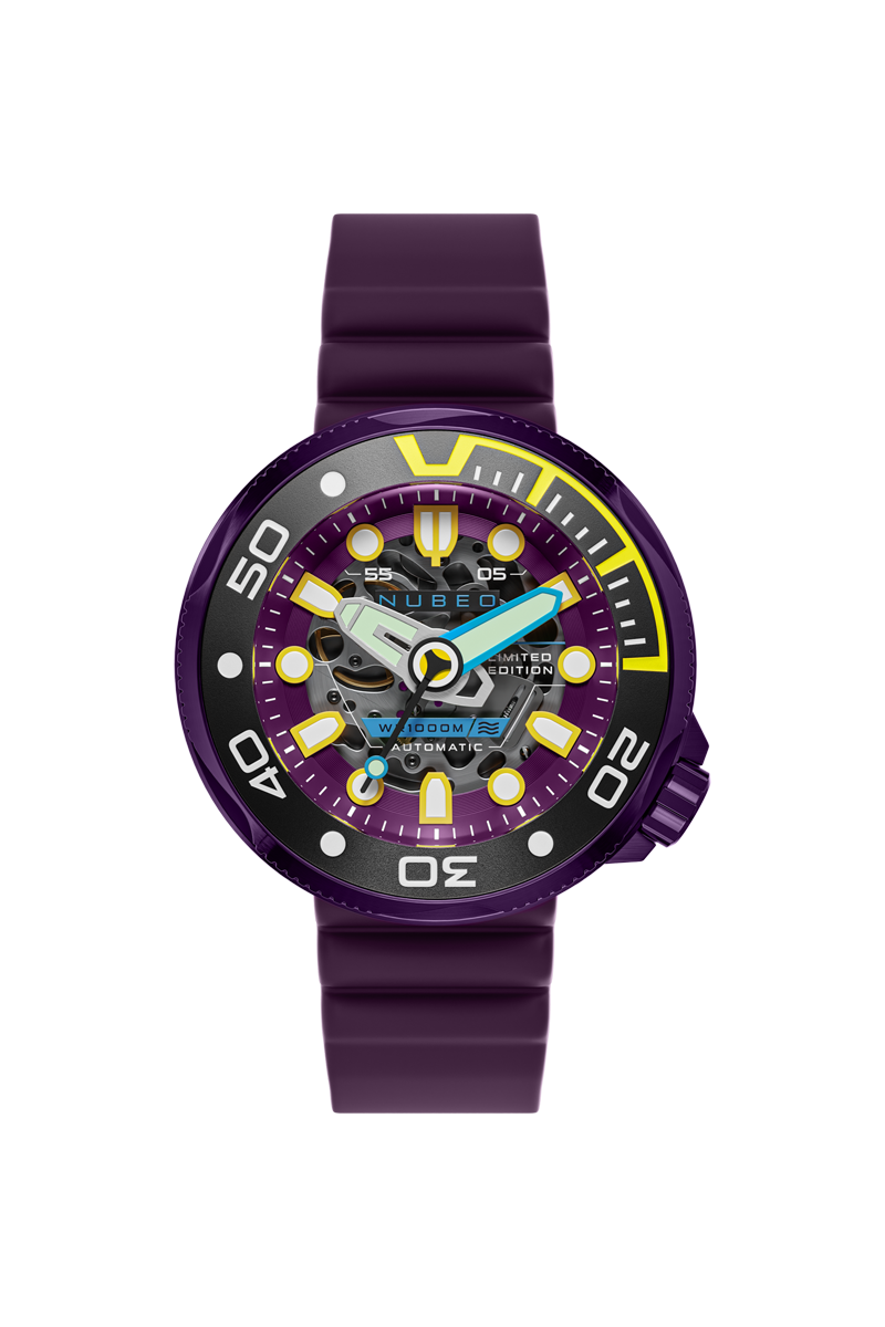 Nubeo Men's 50mm Ventana Automatic Limited Edition Skeletonized Strap Watch