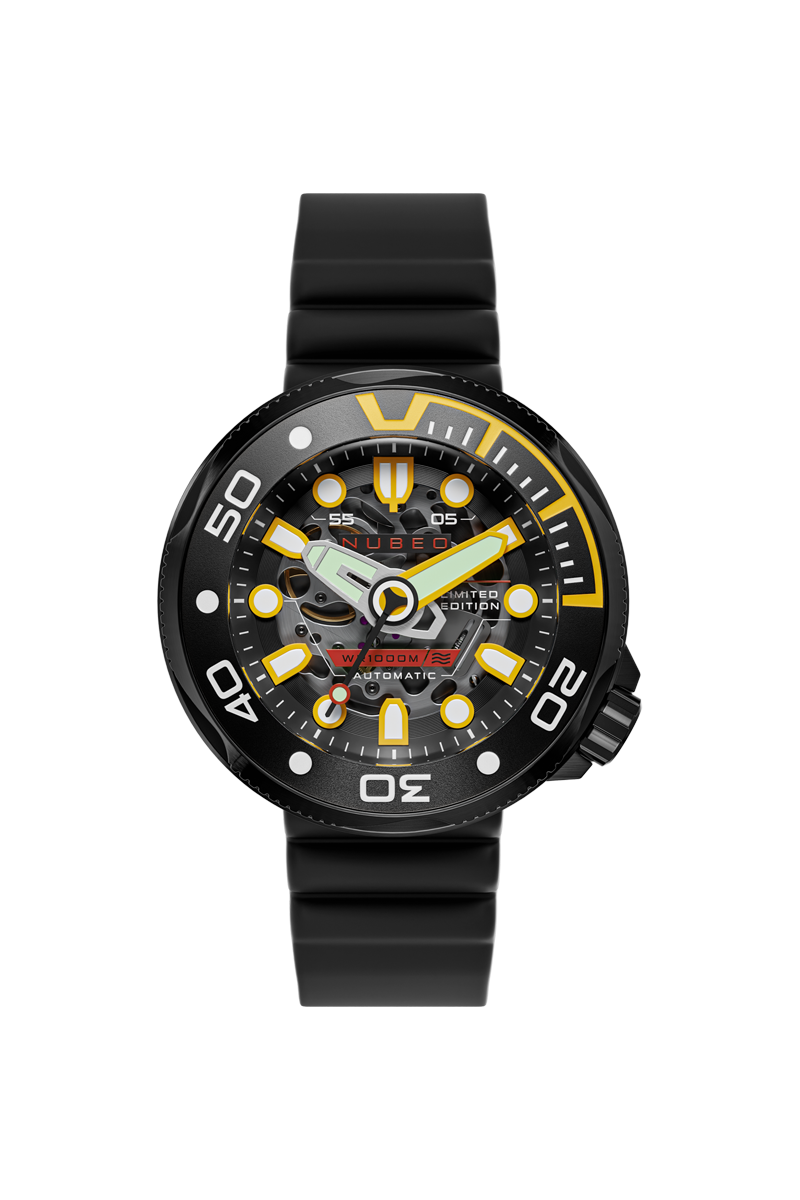 Nubeo Men's 50mm Ventana Automatic Limited Edition Skeletonized Strap Watch