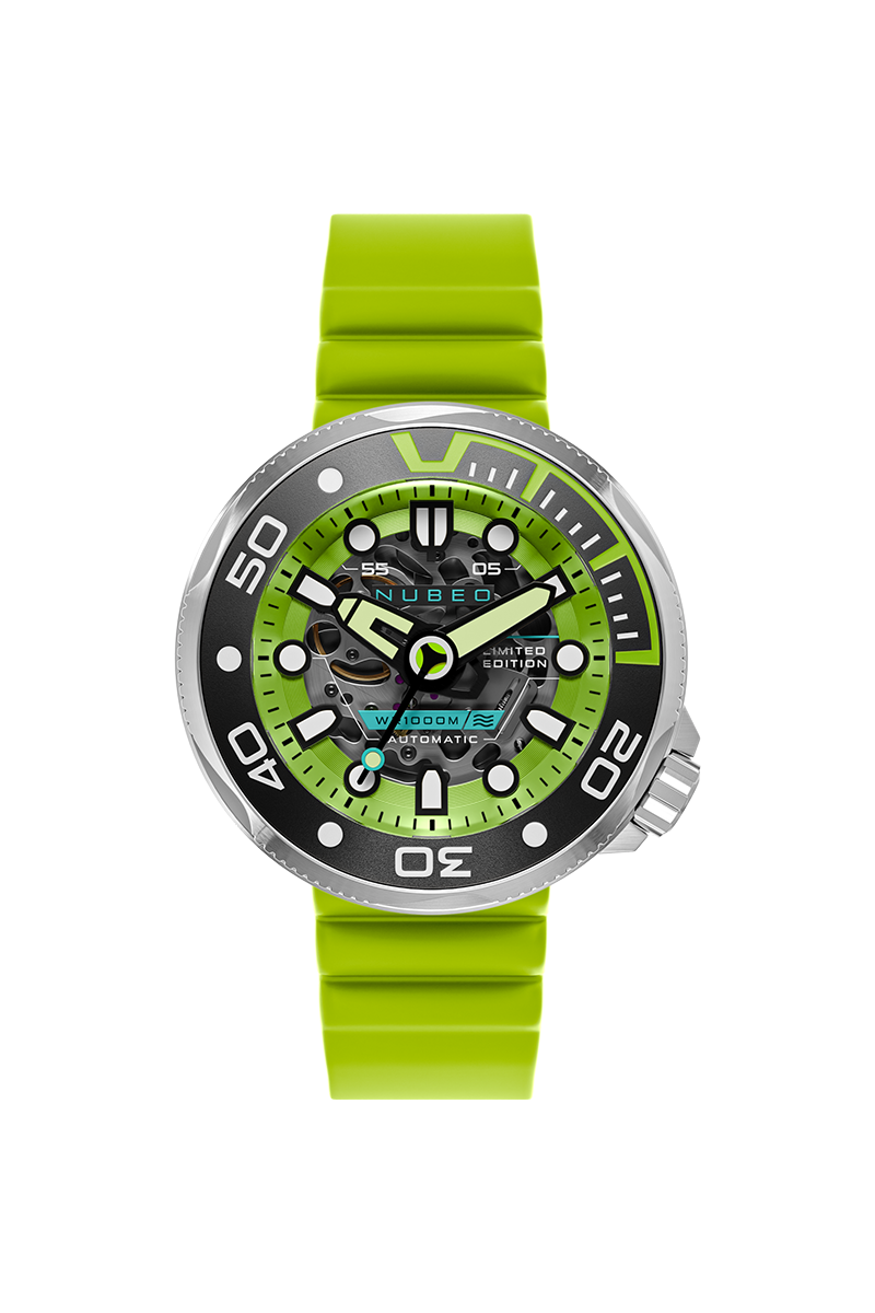 Nubeo Men's 50mm Ventana Automatic Limited Edition Skeletonized Strap Watch