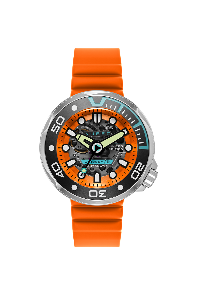 Nubeo Men's 50mm Ventana Automatic Limited Edition Skeletonized Strap Watch