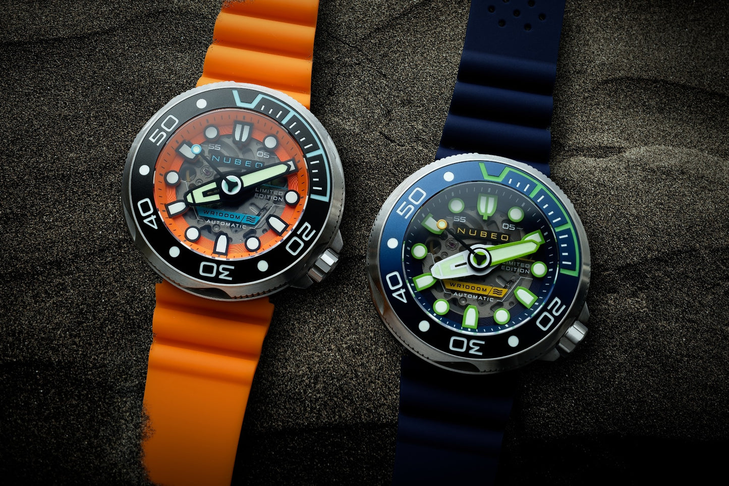 Nubeo Men's 50mm Ventana Automatic Limited Edition Skeletonized Strap Watch