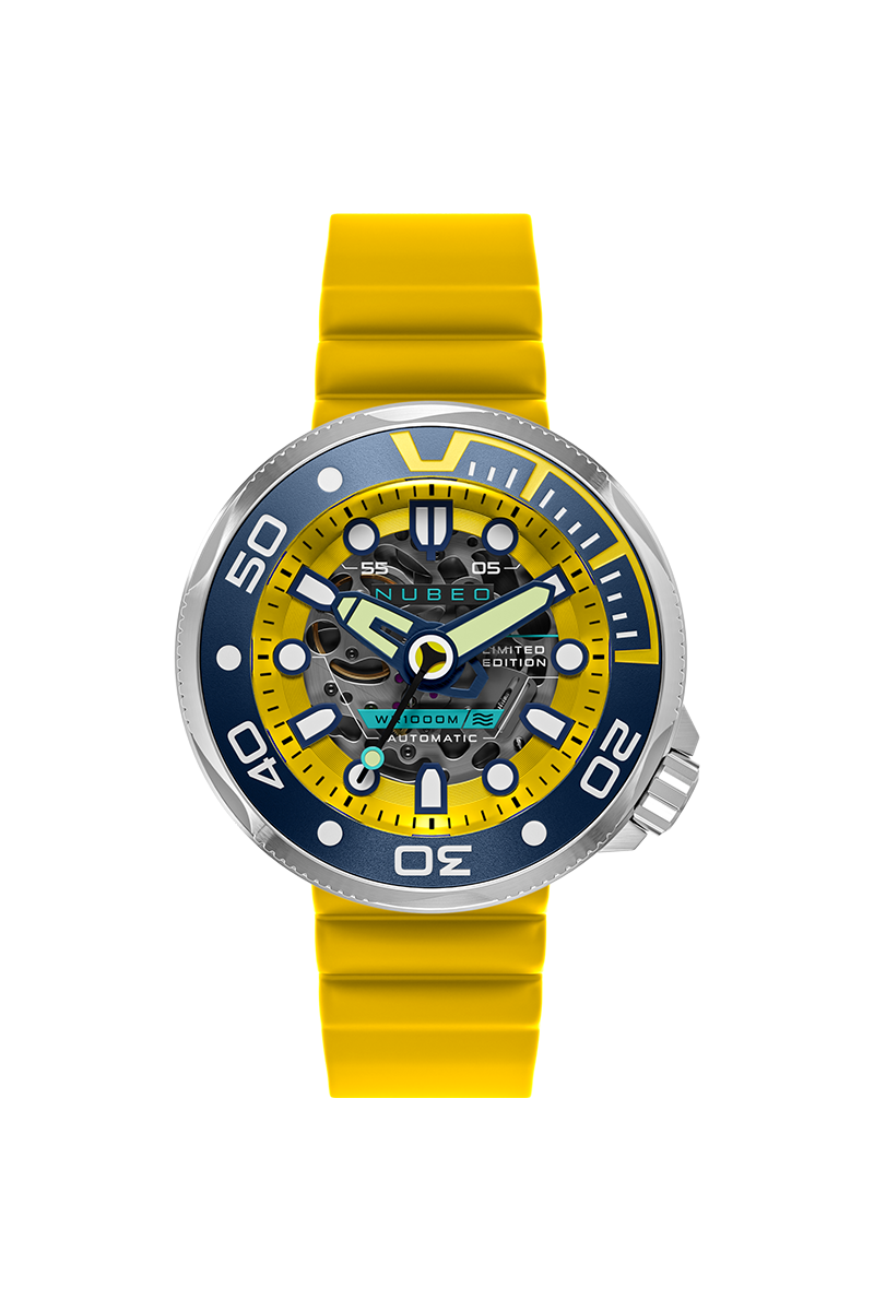 Nubeo Men's 50mm Ventana Automatic Limited Edition Skeletonized Strap Watch