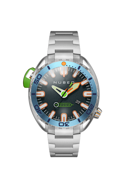 Nubeo Men's 50mm Aluminaut Automatic Limited Edition Silvertone Bracelet Watch