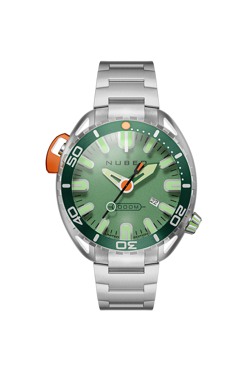Nubeo Men's 50mm Aluminaut Automatic Limited Edition Silvertone Bracelet Watch