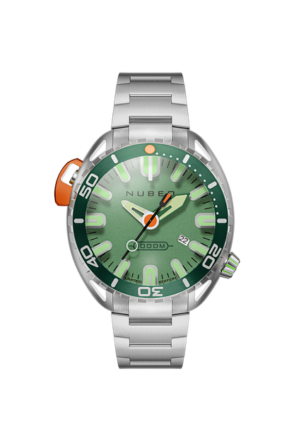 Nubeo Men's 50mm Aluminaut Automatic Limited Edition Silvertone Bracelet Watch