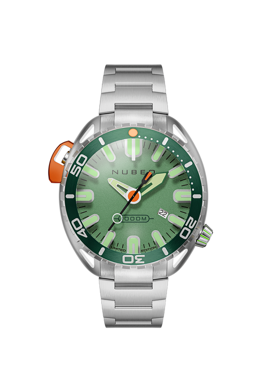 Nubeo Men's 50mm Aluminaut Automatic Limited Edition Silvertone Bracelet Watch