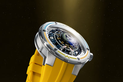 Nubeo Men's 50mm Orbiter Automatic Limited Edition Silicone Strap Watch