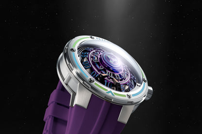 Nubeo Men's 50mm Orbiter Automatic Limited Edition Silicone Strap Watch