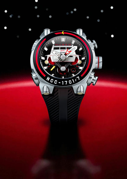 Nubeo Men's 52mm Deimos Star Trek Galileo Limited Edition Strap Watch