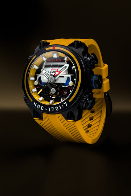 Nubeo Men's 52mm Deimos Star Trek Galileo Limited Edition Strap Watch