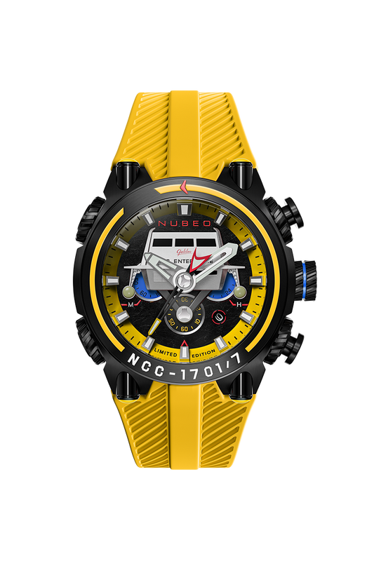 Nubeo Men's 52mm Deimos Star Trek Galileo Limited Edition Strap Watch