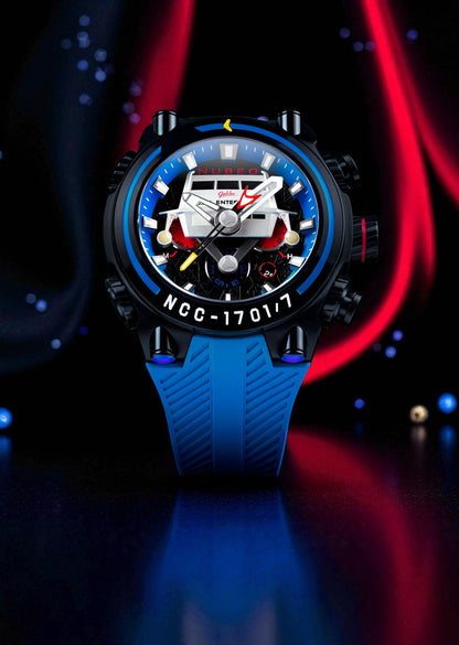 Nubeo Men's 52mm Deimos Star Trek Galileo Limited Edition Strap Watch