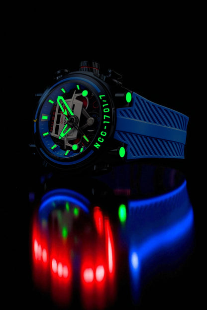 Nubeo Men's 52mm Deimos Star Trek Galileo Limited Edition Strap Watch