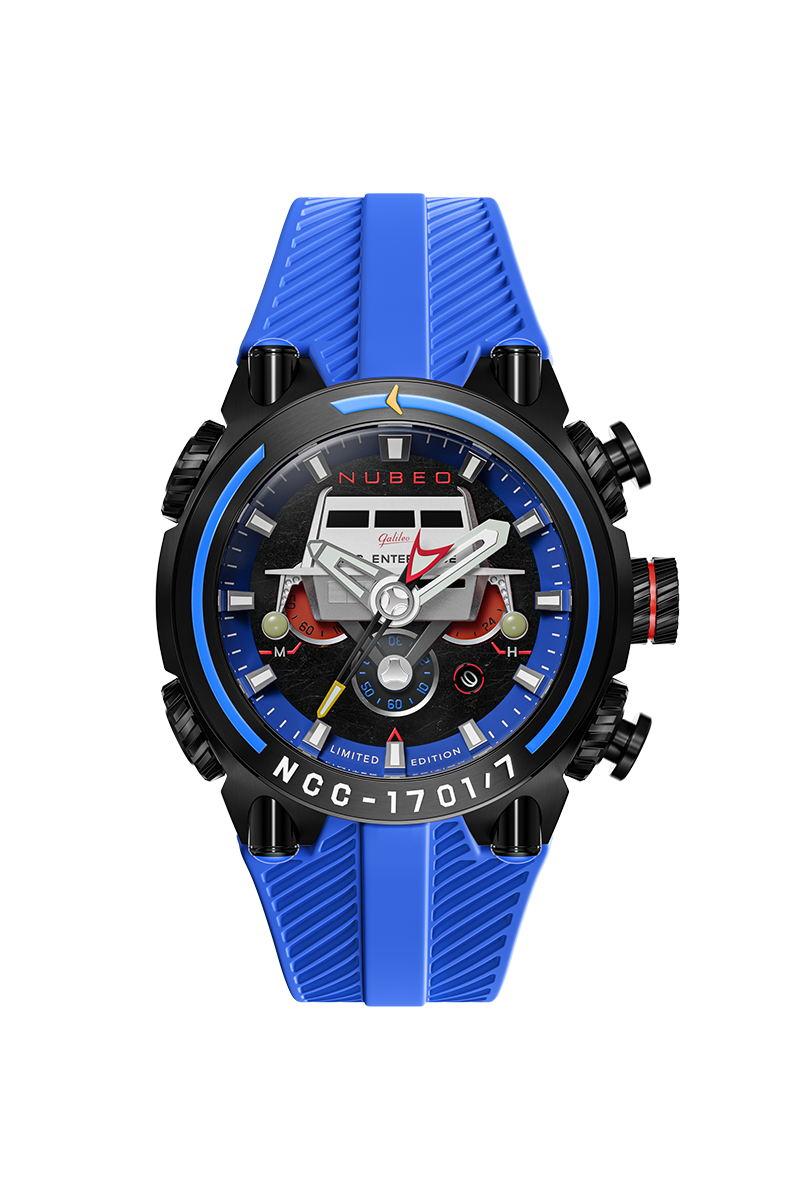 Nubeo Men's 52mm Deimos Star Trek Galileo Limited Edition Strap Watch