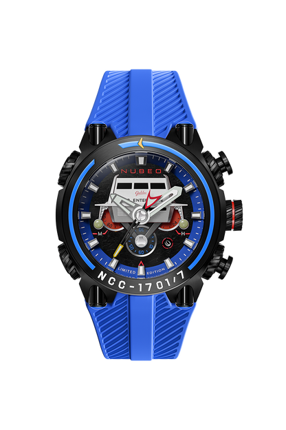 Nubeo Men's 52mm Deimos Star Trek Galileo Limited Edition Strap Watch