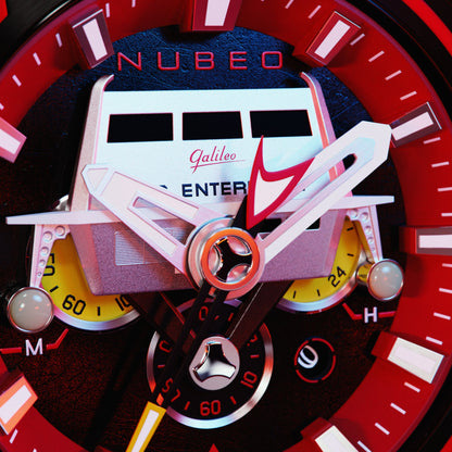 Nubeo Men's 52mm Deimos Star Trek Galileo Limited Edition Strap Watch