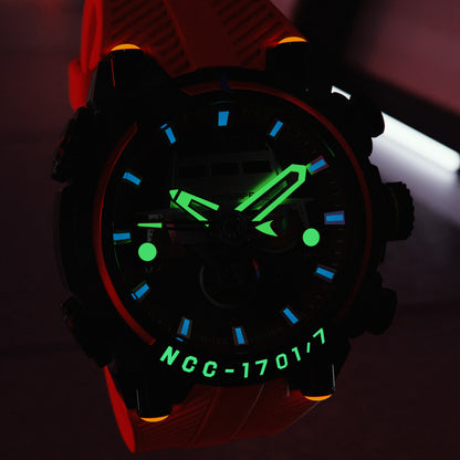 Nubeo Men's 52mm Deimos Star Trek Galileo Limited Edition Strap Watch