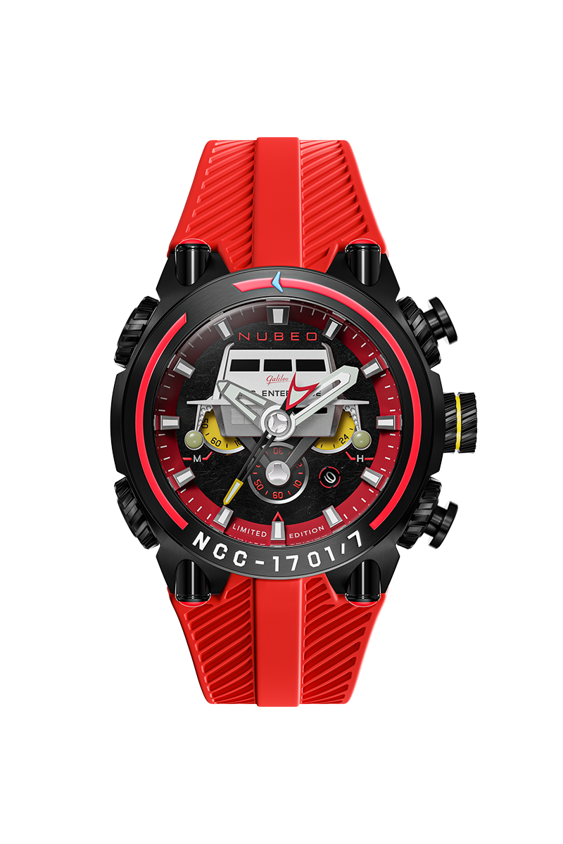 Nubeo Men's 52mm Deimos Star Trek Galileo Limited Edition Strap Watch