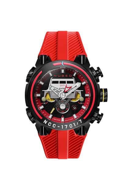 Nubeo Men's 52mm Deimos Star Trek Galileo Limited Edition Strap Watch