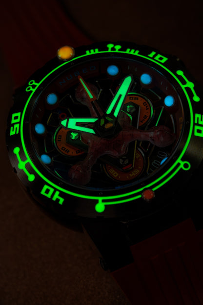 Nubeo Men's 48mm Opportunity Star Trek First Contact Day Limited Edition Strap Watch