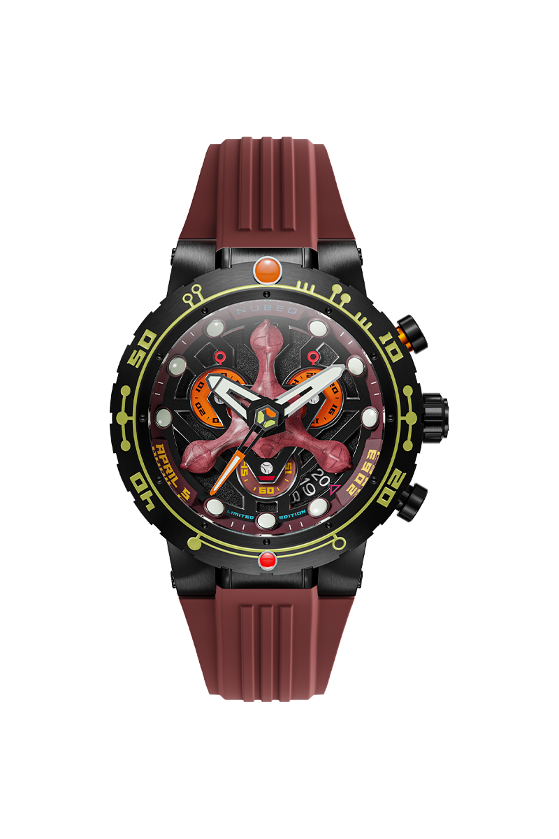 Nubeo Men's 48mm Opportunity Star Trek First Contact Day Limited Edition Strap Watch