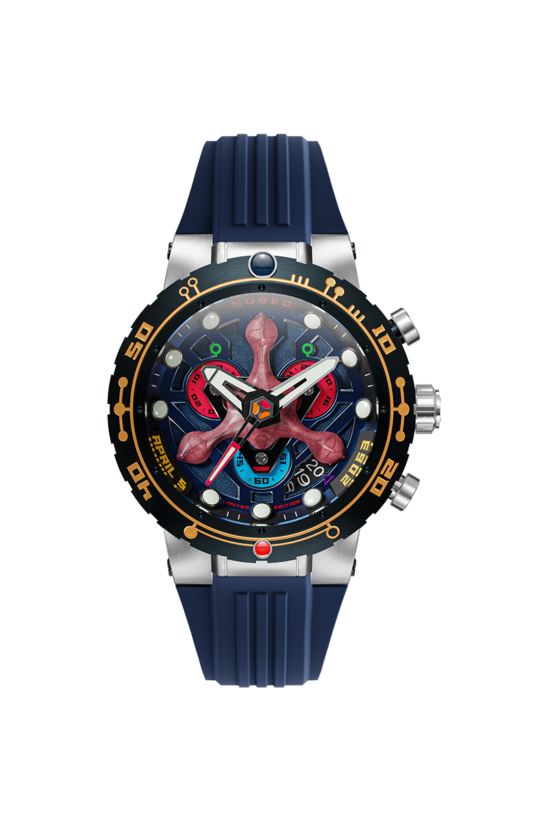 Nubeo Men's 48mm Opportunity Star Trek First Contact Day Limited Edition Strap Watch