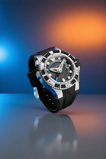Nubeo Men's 50mm Manta Automatic Limited Edition Silicone Strap Watch