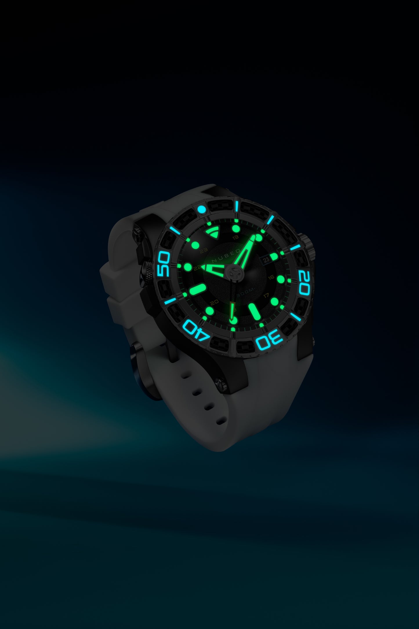 Nubeo Men's 50mm Manta Automatic Limited Edition Specialty Strap Watch