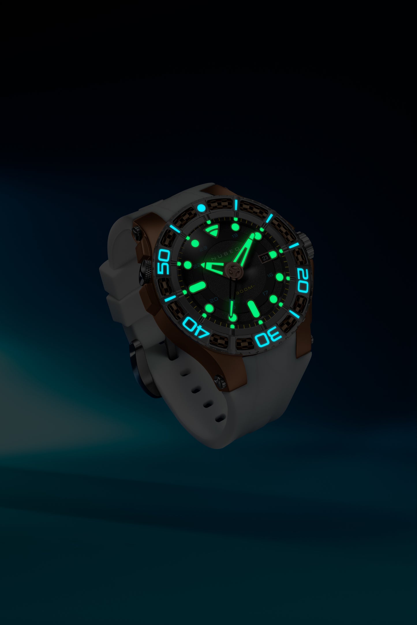 Nubeo Men's 50mm Manta Automatic Limited Edition Specialty Strap Watch