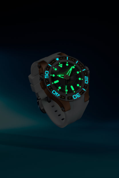 Nubeo Men's 50mm Manta Automatic Limited Edition Specialty Strap Watch
