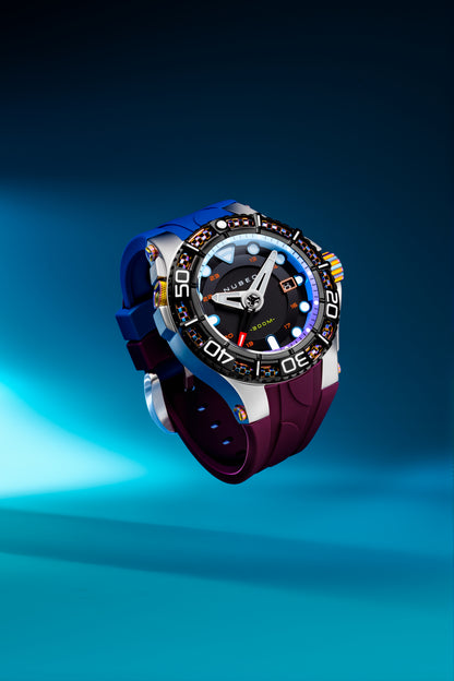 Nubeo Men's 50mm Manta Automatic Limited Edition Specialty Strap Watch