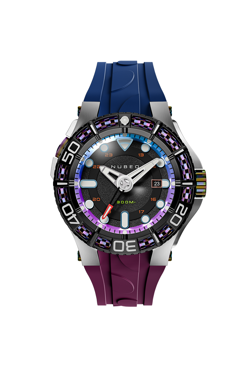 Nubeo Men's 50mm Manta Automatic Limited Edition Specialty Strap Watch