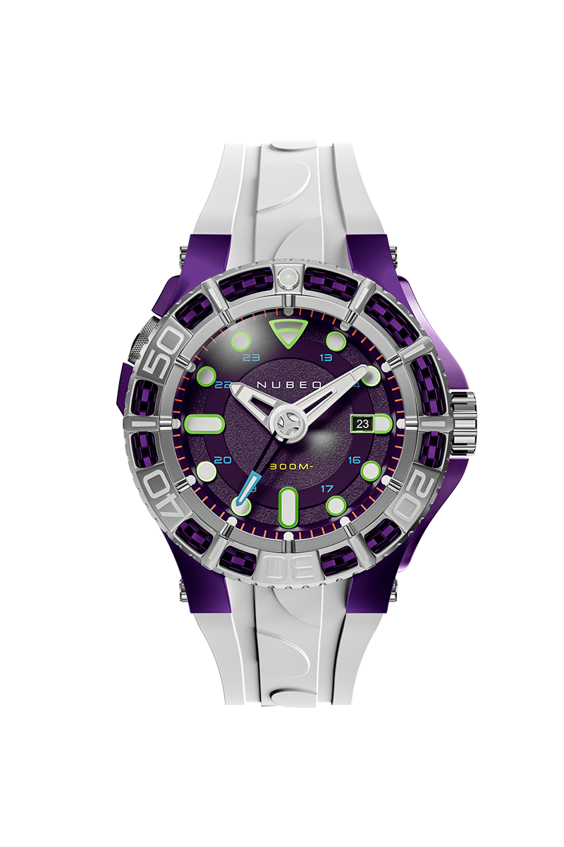 Nubeo Men's 50mm Manta Automatic Limited Edition Specialty Strap Watch