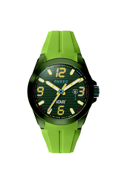 Nubeo Men's 48mm Torrent Automatic Atari Rainbow Limited Edition Rubber Strap Watch