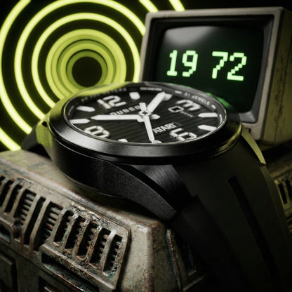 Nubeo Men's 48mm Torrent Automatic Atari Rainbow Limited Edition Rubber Strap Watch