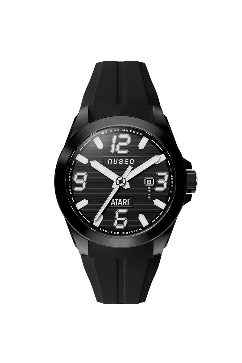 Nubeo Men's 48mm Torrent Automatic Atari Rainbow Limited Edition Rubber Strap Watch