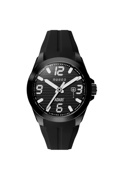 Nubeo Men's 48mm Torrent Automatic Atari Rainbow Limited Edition Rubber Strap Watch