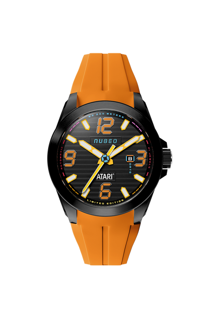 Nubeo Men's 48mm Torrent Automatic Atari Rainbow Limited Edition Rubber Strap Watch