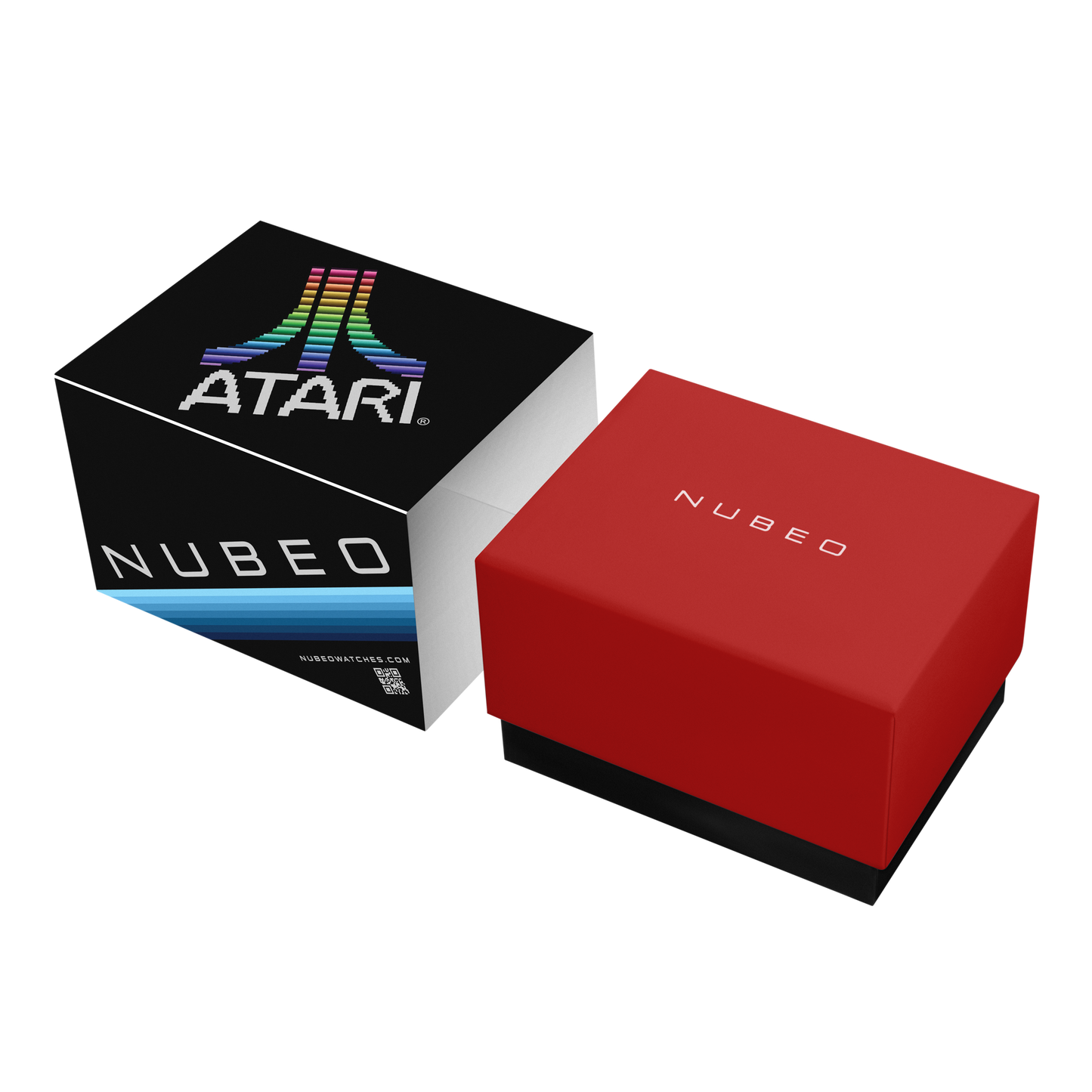 Nubeo Men's 48mm Torrent Automatic Atari Rainbow Limited Edition Rubber Strap Watch
