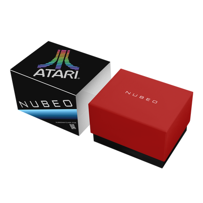 Nubeo Men's 48mm Torrent Automatic Atari Rainbow Limited Edition Rubber Strap Watch
