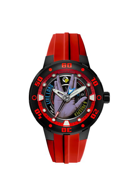 Nubeo Men's 50mm Mariner Star Trek Live Long & Prosper Automatic Strap Watch