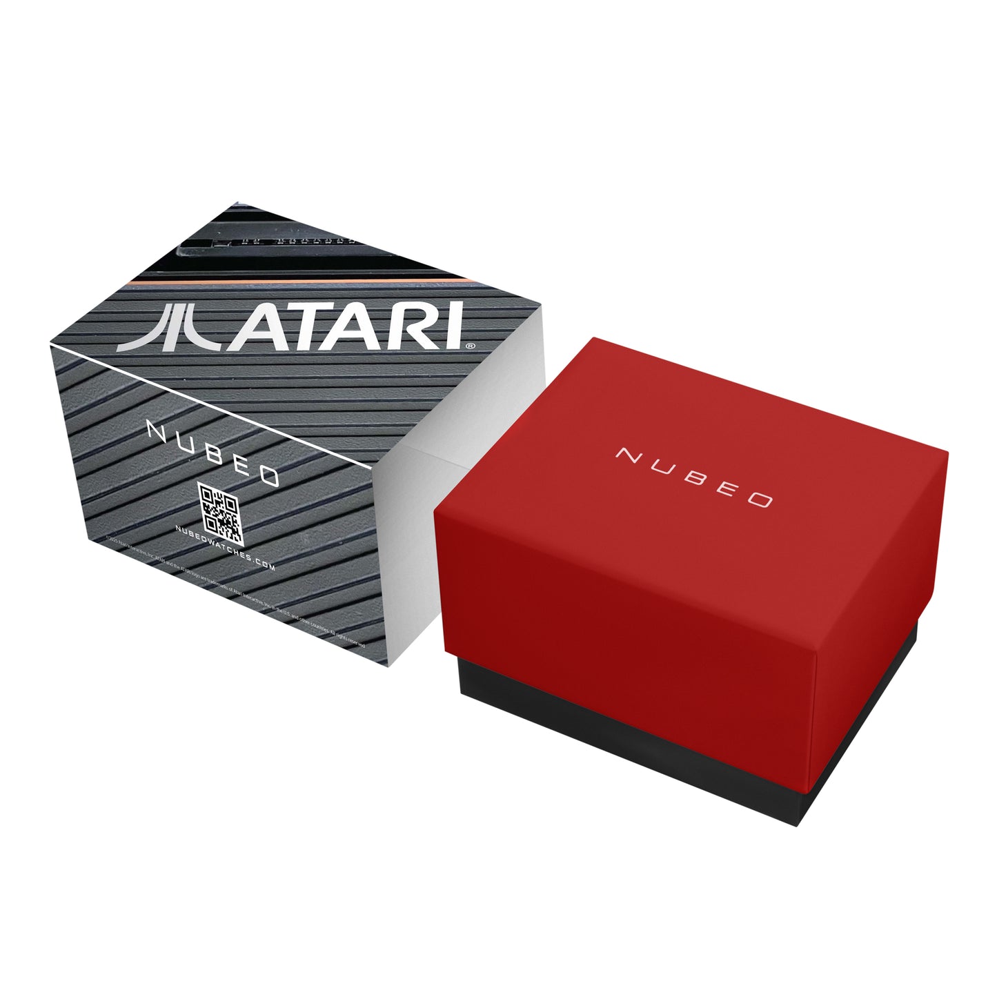 Nubeo Men's 48mm Ventana Atari Retro Gamer Automatic Rubber Strap Watch