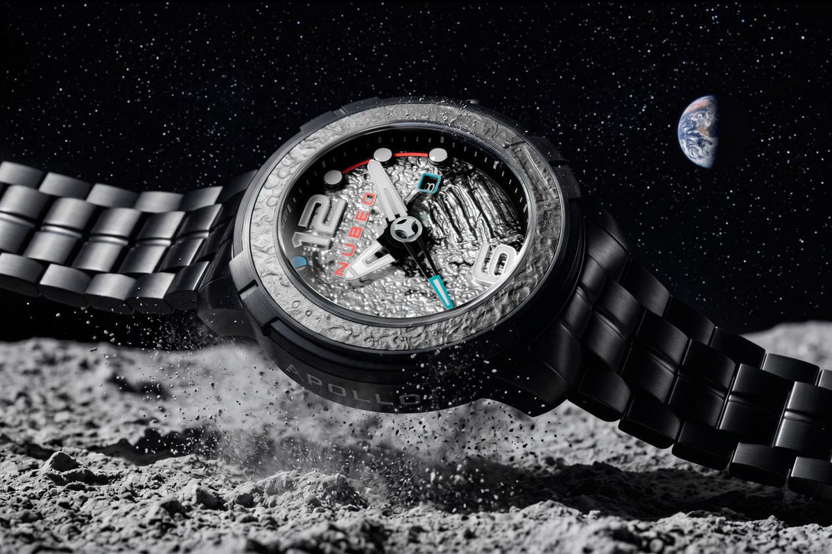 Nubeo Men's 48mm Apollo Automatic One Small Step Lmt Ed Bracelet Watch