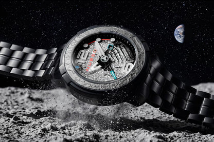Nubeo Men's 48mm Apollo Automatic One Small Step Lmt Ed Bracelet Watch