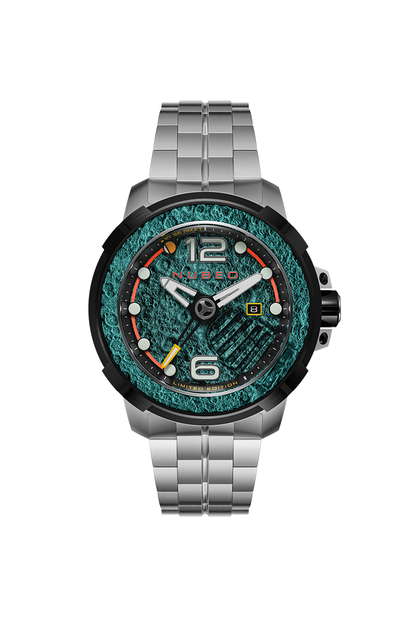 Nubeo Men's 48mm Apollo Automatic One Small Step Lmt Ed Bracelet Watch