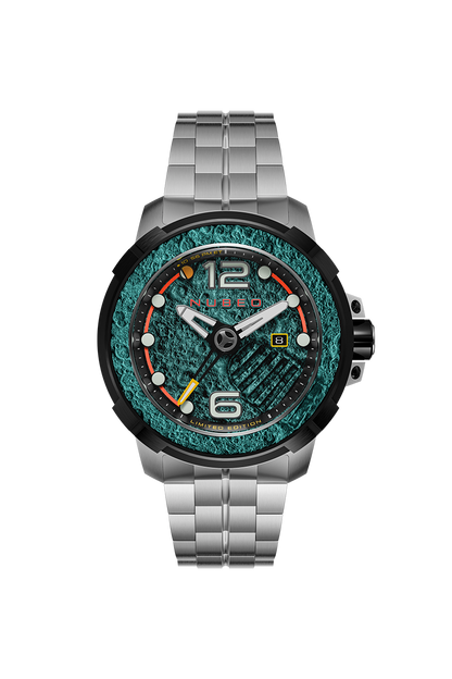 Nubeo Men's 48mm Apollo Automatic One Small Step Lmt Ed Bracelet Watch