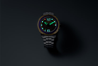 Nubeo Men's 48mm Apollo Automatic One Small Step Lmt Ed Bracelet Watch